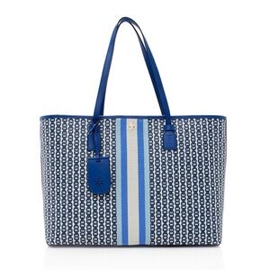 Tory Burch Blue Gemini Link Tote